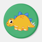 Schattigee afbeelding van een stegosaurus. magneet (Voorkant)