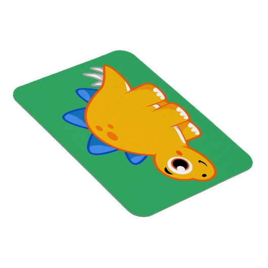 Schattigee afbeelding van een stegosaurus. magneet (Rechterzijde)