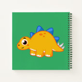 Schattigee afbeelding van een stegosaurus. notitieboek (Achterkant)