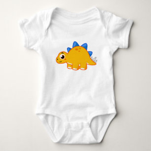 Schattigee afbeelding van een stegosaurus. romper