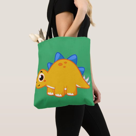 Schattigee afbeelding van een stegosaurus. tote bag (Dichtbij)