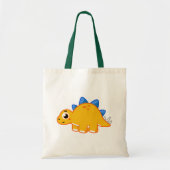 Schattigee afbeelding van een stegosaurus. tote bag (Voorkant)