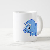Schattigee afbeelding van een Triceratops dinosaur Grote Koffiekop (Voorkant rechts)