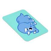 Schattigee afbeelding van een Triceratops dinosaur Magneet (Rechterzijde)