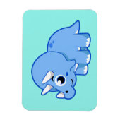 Schattigee afbeelding van een Triceratops dinosaur Magneet (Verticaal)