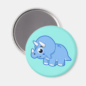 Schattigee afbeelding van een Triceratops dinosaur Magneet (Voorkant / Achterkant)