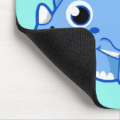 Schattigee afbeelding van een Triceratops dinosaur Muismat (Hoek)