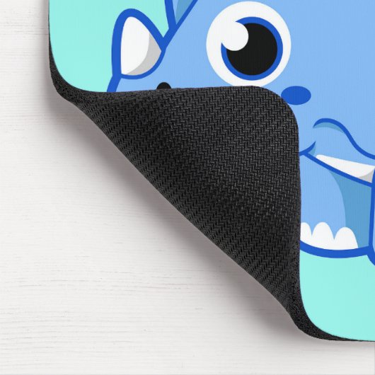 Schattigee afbeelding van een Triceratops dinosaur Muismat (Hoek)