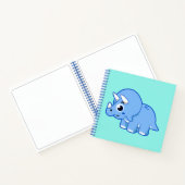 Schattigee afbeelding van een Triceratops dinosaur Notitieboek (Binnen)