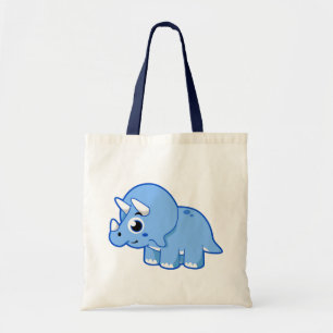 Schattigee afbeelding van een Triceratops dinosaur Tote Bag