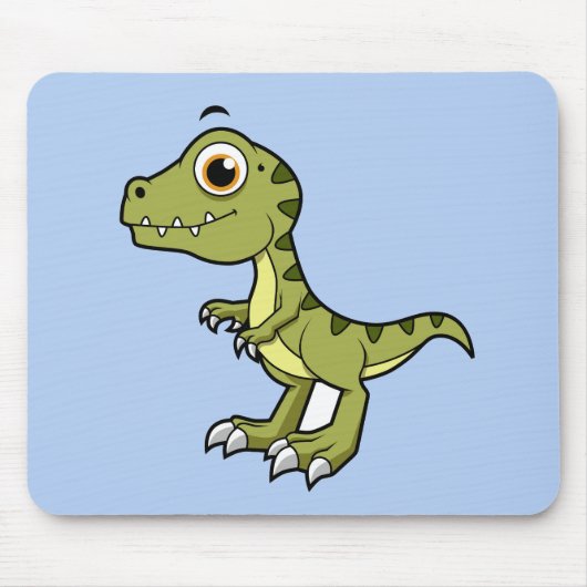 Schattigee afbeelding van een Tyrannosaurus rex. Muismat (Voorkant)