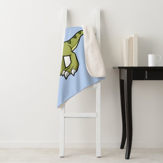 Schattigee afbeelding van een Tyrannosaurus rex. Sherpa Deken (In situ)