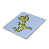 Schattigee afbeelding van een Tyrannosaurus rex. Tegeltje (Zijkant)