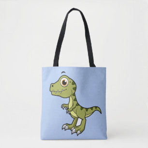 Schattigee afbeelding van een Tyrannosaurus rex. Tote Bag