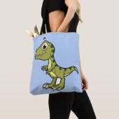 Schattigee afbeelding van een Tyrannosaurus rex. Tote Bag (Dichtbij)