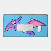 Schattigee afbeelding van een vliegende pterodacty bureaumat (Keyboard & Muis)