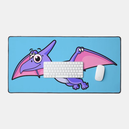 Schattigee afbeelding van een vliegende pterodacty bureaumat (Keyboard & Muis)