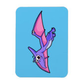 Schattigee afbeelding van een vliegende pterodacty magneet (Verticaal)