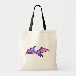 Schattigee afbeelding van een vliegende pterodacty tote bag