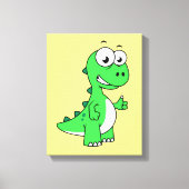 Schattigee afbeelding van Tyrannosaurus rex. 2 Canvas Afdruk (Voorkant)