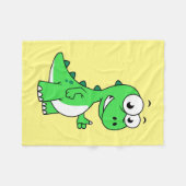 Schattigee afbeelding van Tyrannosaurus rex. 2 Fleece Deken (Voorkant (Horizontaal))