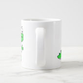 Schattigee afbeelding van Tyrannosaurus rex. 2 Grote Koffiekop (Achterkant)