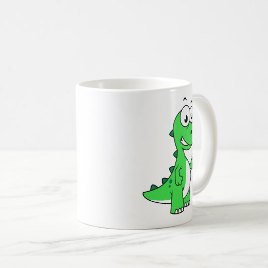 Schattigee afbeelding van Tyrannosaurus rex. 2 Koffiemok (Voorkant rechts)