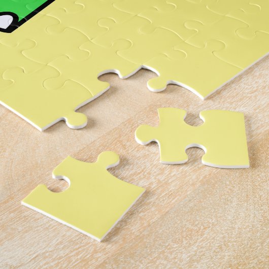 Schattigee afbeelding van Tyrannosaurus rex. 2 Legpuzzel (Zijkant)