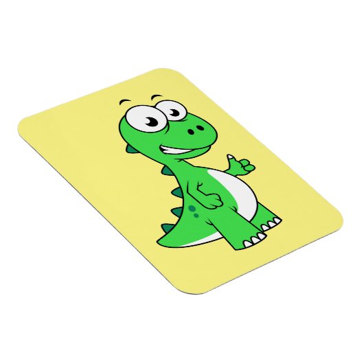 Schattigee afbeelding van Tyrannosaurus rex. 2 Magneet (Rechterzijde)