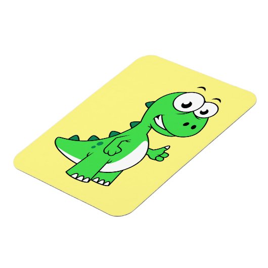 Schattigee afbeelding van Tyrannosaurus rex. 2 Magneet (Linkerzijde)