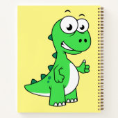 Schattigee afbeelding van Tyrannosaurus rex. 2 Notitieboek (Achterkant)