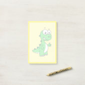 Schattigee afbeelding van Tyrannosaurus rex. 2 Post-it® Notes (Op bureau)