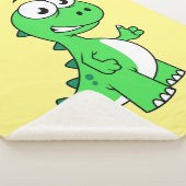 Schattigee afbeelding van Tyrannosaurus rex. 2 Sherpa Deken (3/4)