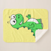 Schattigee afbeelding van Tyrannosaurus rex. 2 Sherpa Deken (Voorkant (horizontaal))