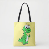 Schattigee afbeelding van Tyrannosaurus rex. 2 Tote Bag (Voorkant)