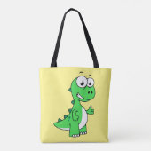 Schattigee afbeelding van Tyrannosaurus rex. 2 Tote Bag (Achterkant)