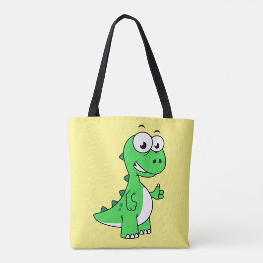 Schattigee afbeelding van Tyrannosaurus rex. 2 Tote Bag (Achterkant)