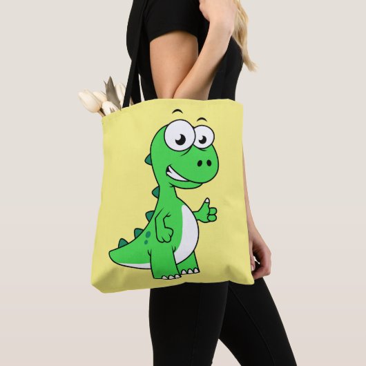 Schattigee afbeelding van Tyrannosaurus rex. 2 Tote Bag (Dichtbij)