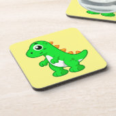 Schattigee afbeelding van Tyrannosaurus rex. Bier Onderzetter (Linkerzijde)