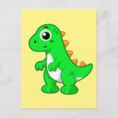 Schattigee afbeelding van Tyrannosaurus rex. Briefkaart (Voorkant)