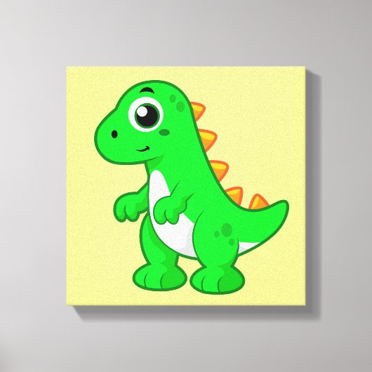 Schattigee afbeelding van Tyrannosaurus rex. Canvas Afdruk (Voorkant)