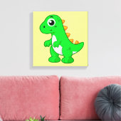Schattigee afbeelding van Tyrannosaurus rex. Canvas Afdruk (Insitu (Woonkamer))
