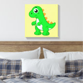Schattigee afbeelding van Tyrannosaurus rex. Canvas Afdruk (Insitu (Slaapkamer))