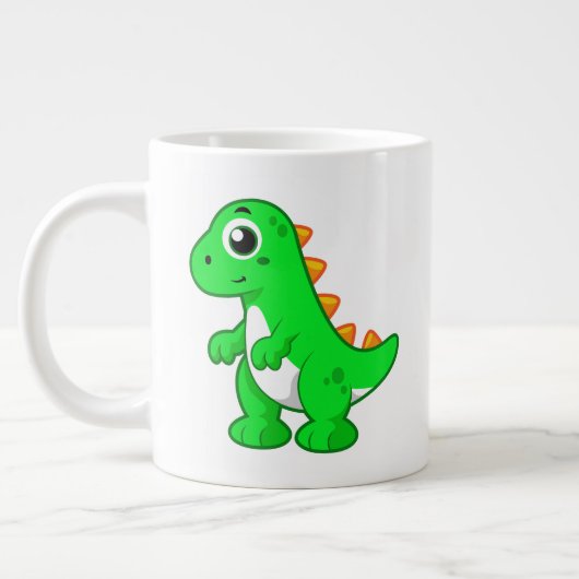 Schattigee afbeelding van Tyrannosaurus rex. Grote Koffiekop (Links)