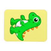 Schattigee afbeelding van Tyrannosaurus rex. Magneet (Horizontaal)