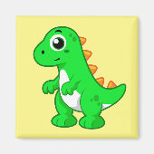 Schattigee afbeelding van Tyrannosaurus rex. Magneet (Voorkant)