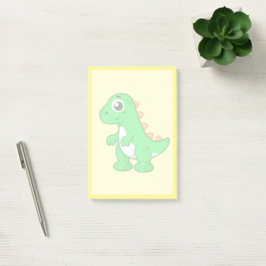 Schattigee afbeelding van Tyrannosaurus rex. Post-it® Notes (Kantoor)