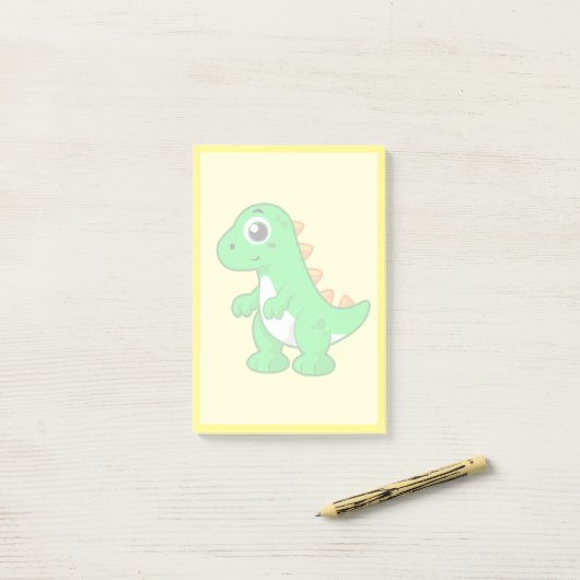Schattigee afbeelding van Tyrannosaurus rex. Post-it® Notes (Op bureau)