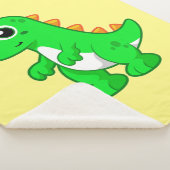 Schattigee afbeelding van Tyrannosaurus rex. Sherpa Deken (3/4)