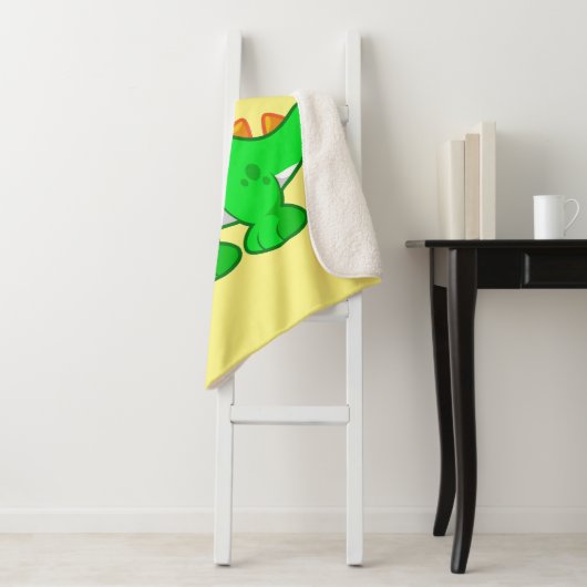 Schattigee afbeelding van Tyrannosaurus rex. Sherpa Deken (In situ)